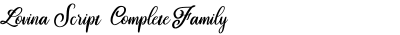 Lovina Script  Complete Family